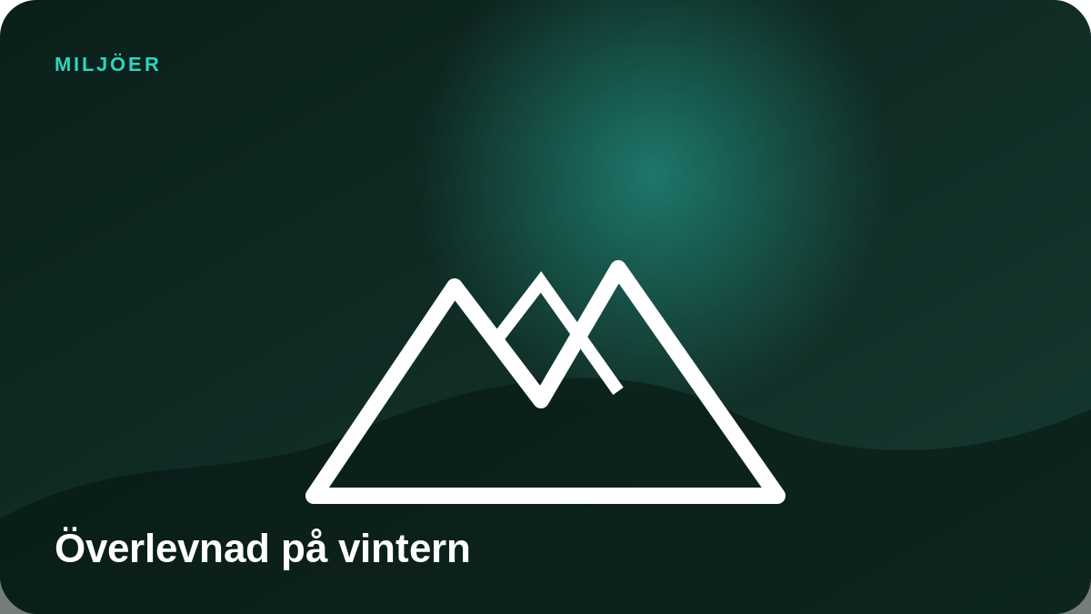 Illustration: Överlevnad på vintern